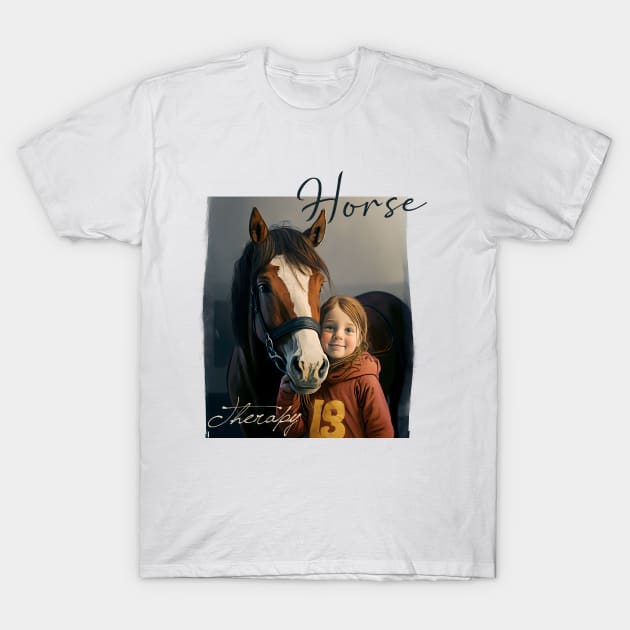 Happy Horse T-Shirt by ArtRoute02